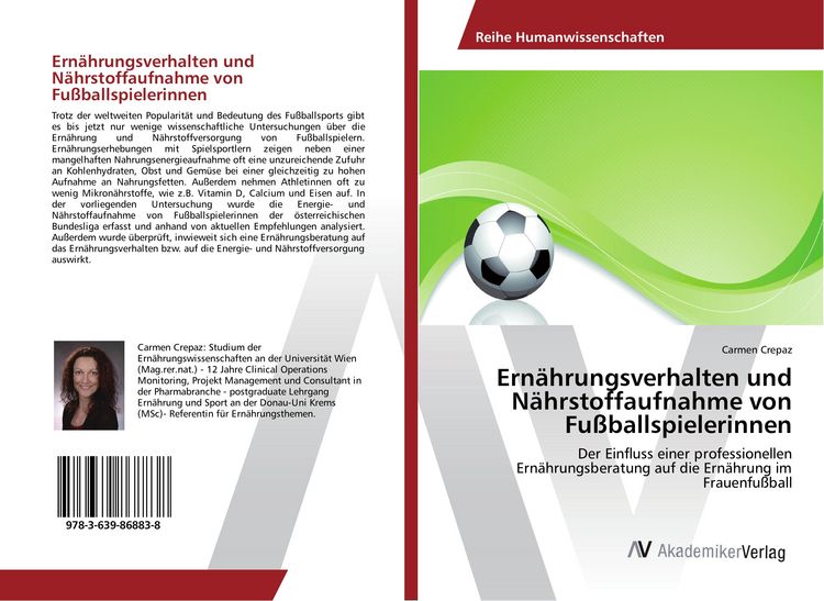 Produktbild: Ern&auml;hrungsverhalten und N&auml;hrstoffaufnahme von Fu&szlig;ballspielerinnen