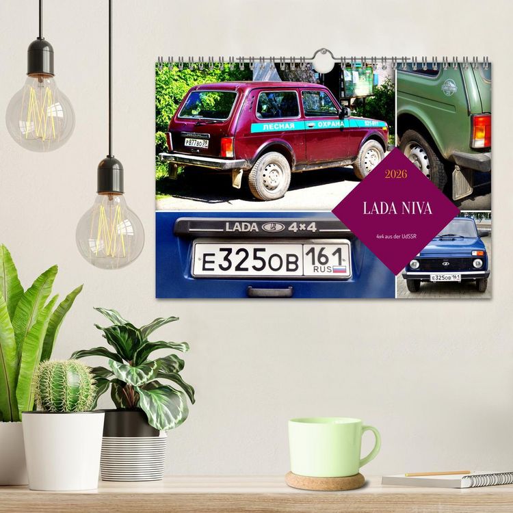 Produktbild: LADA NIVA - 4x4 aus der UdSSR (Wandkalender 2026 DIN A4 quer), CALVENDO Monatskalender