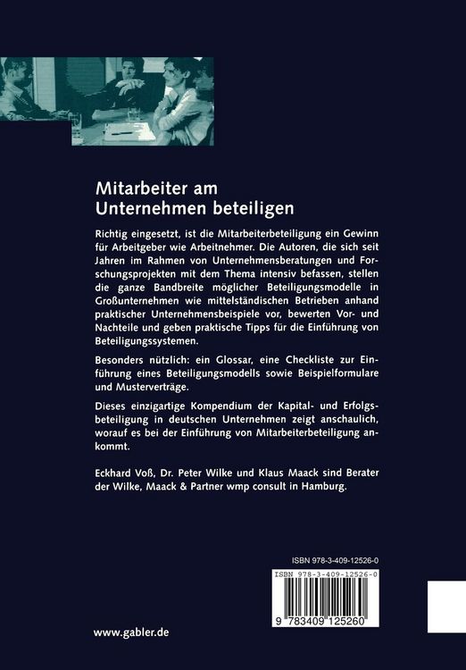Produktbild: Mitarbeiter am Unternehmen beteiligen