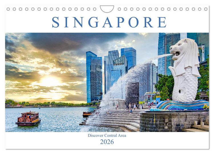 Produktbild: Singapore - Discover Central Area (Wall Calendar 2026 DIN A4 landscape), CALVENDO 12 Month Wall Calendar