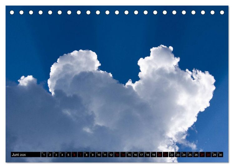 Produktbild: Faszination Wolken (Tischkalender 2026 DIN A5 quer), CALVENDO Monatskalender