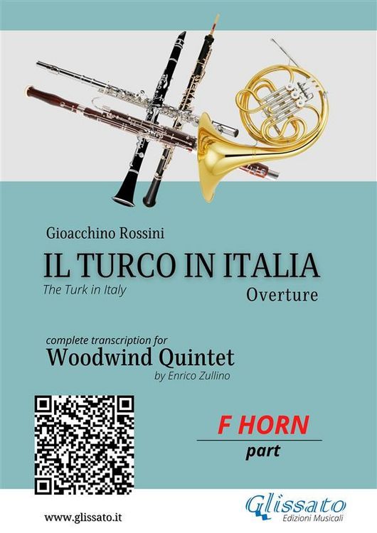 Produktbild: French Horn in F part: Il Turco in Italia for Woodwind Quintet