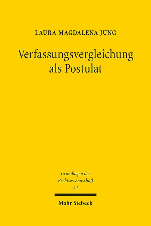 Produktbild: Verfassungsvergleichung als Postulat