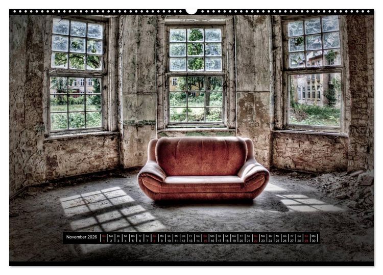 Produktbild: Lost Places, Vergessene Orte / AT-Version (Wandkalender 2026 DIN A2 quer), CALVENDO Monatskalender