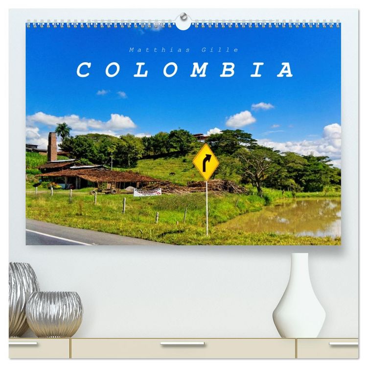 Produktbild: Colombia / UK-Version (High Quality Premium Wall Calendar 2026 DIN A2 landscape),CALVENDO 12 Month Wall Calendar