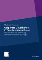 Produktbild: Corporate Governance in Familienunternehmen
