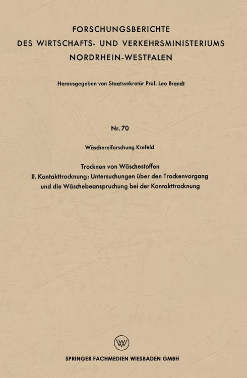 Produktbild: Trocknen von W&auml;schestoffen