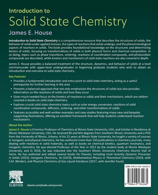 Produktbild: Introduction to Solid State Chemistry