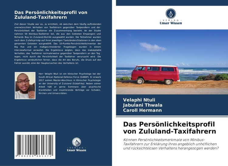 Produktbild: Das Pers&ouml;nlichkeitsprofil von Zululand-Taxifahrern