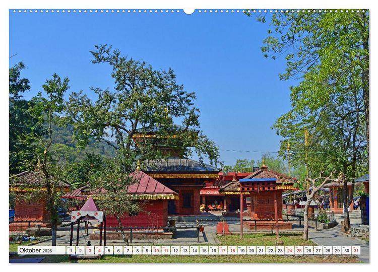 Produktbild: POKHARA und SARANGKOT (hochwertiger Premium Wandkalender 2026 DIN A2 quer), Kunstdruck in Hochglanz