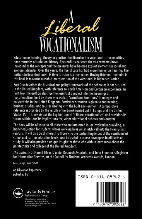Produktbild: A Liberal Vocationalism