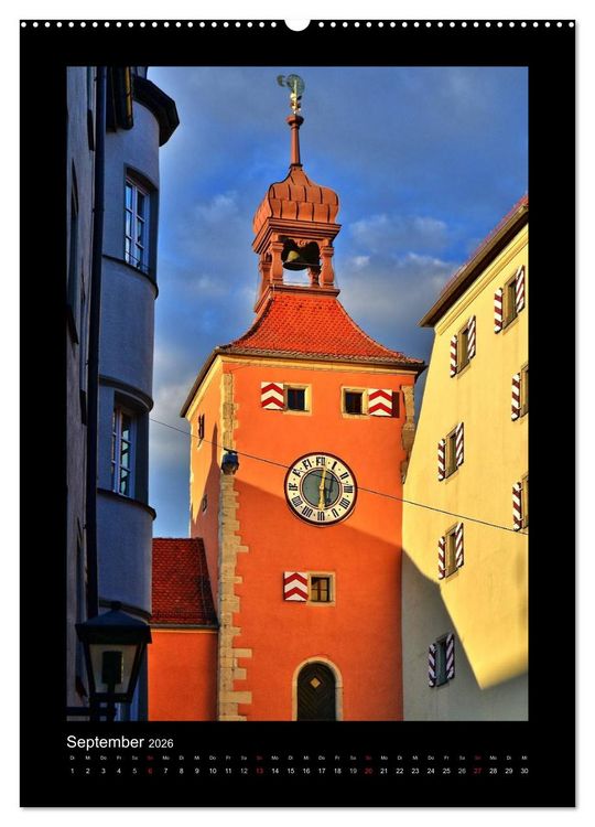 Produktbild: Gassen und T&uuml;rme in Regensburg (hochwertiger Premium Wandkalender 2026 DIN A2 hoch), Kunstdruck in Hochglanz
