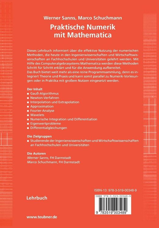 Produktbild: Praktische Numerik mit Mathematica