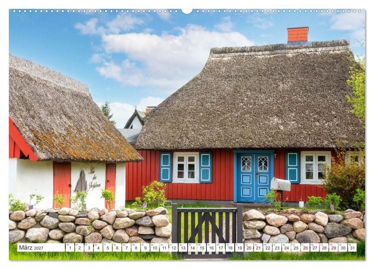 Produktbild: Fischland Dar&szlig;, Land zwischen Ostsee und Bodden (hochwertiger Premium Wandkalender 2027 DIN A2 quer), Kunstdruck in Hochglanz