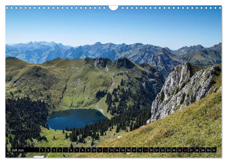 Produktbild: Bellevue Schweiz (Wandkalender 2026 DIN A3 quer), CALVENDO Monatskalender