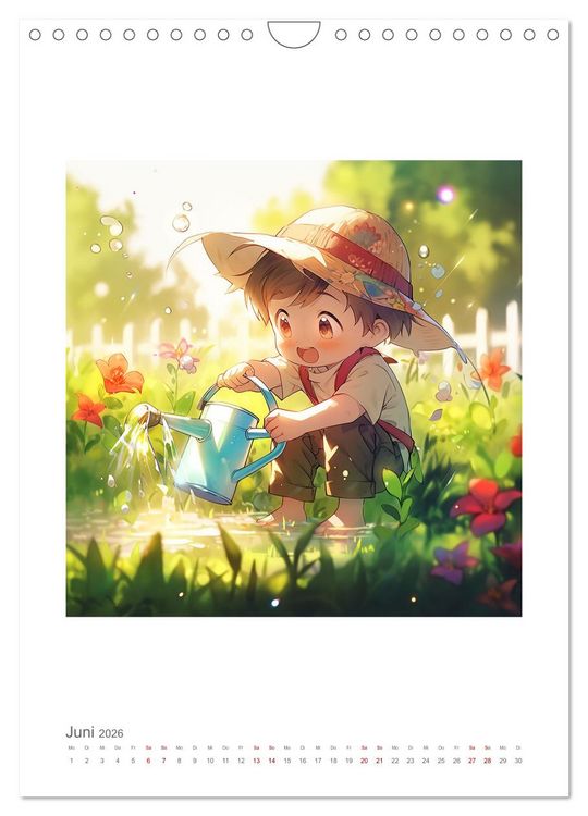 Produktbild: Manga Style Kinder (Wandkalender 2026 DIN A4 hoch), CALVENDO Monatskalender