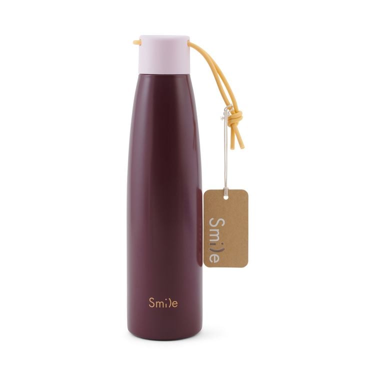 Produktbild: Trinkflasche Edelstahl, 500ml, einfarbig, "Violet Bouquet"