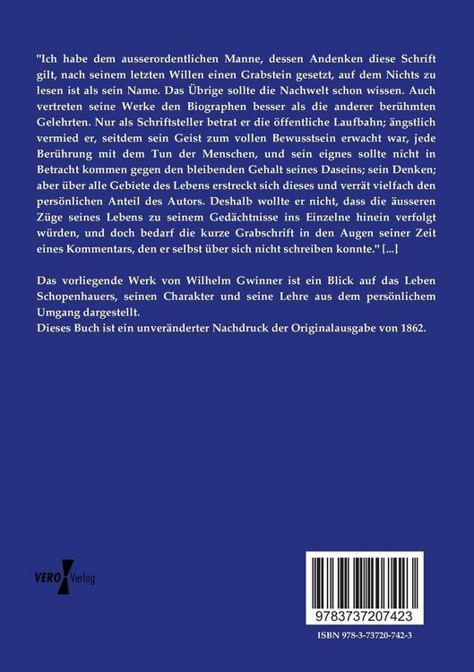 Produktbild: Arthur Schopenhauer aus pers&ouml;nlichem Umgang dargestellt