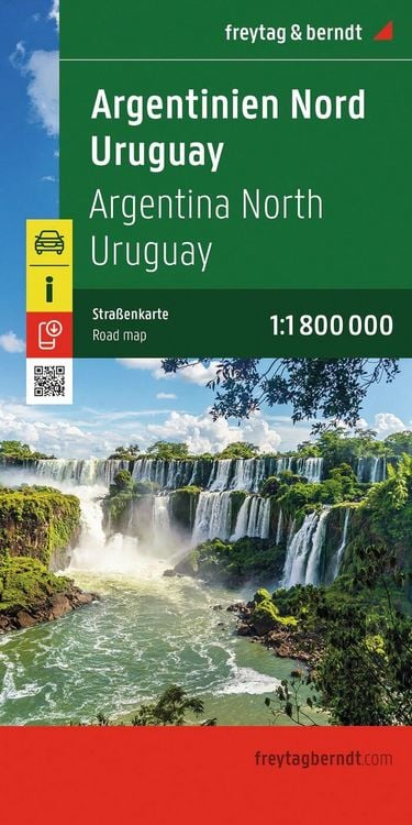 Produktbild: freytag & berndt Stra&szlig;enkarte Argentinien Nord - Uruguay 1:1,8 Mio.