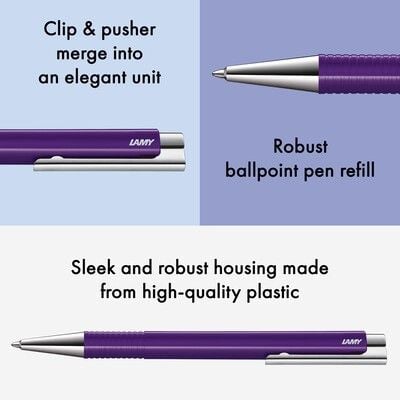 Produktbild: LAMY Kugelschreiber 204 LAMY logo M+ aubergine
