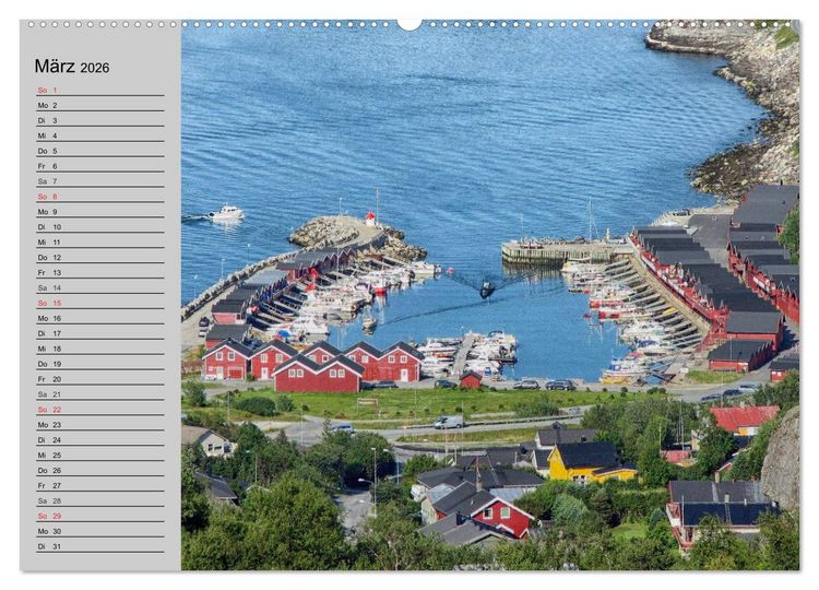 Produktbild: Norwegen. Im Land der Sagen, Mythen und Trolle (hochwertiger Premium Wandkalender 2026 DIN A2 quer), Kunstdruck in Hochglanz