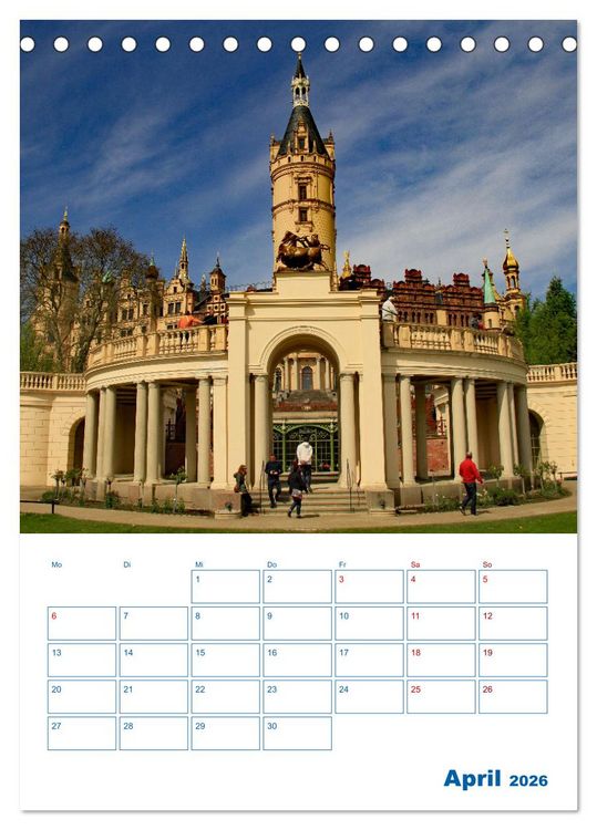 Produktbild: Residenzstadt Schwerin - Mecklenburg-Vorpommern - Terminplaner (Tischkalender 2026 DIN A5 hoch), CALVENDO Monatskalender