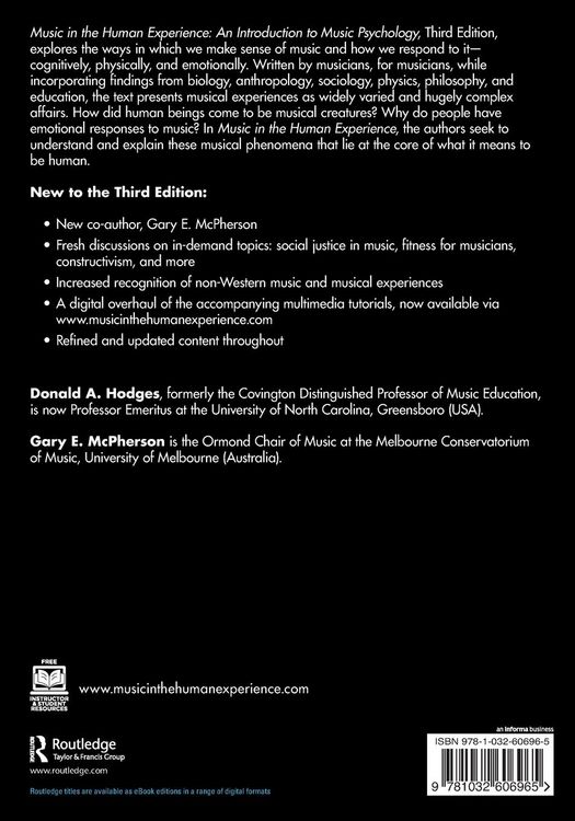 Produktbild: Music in the Human Experience