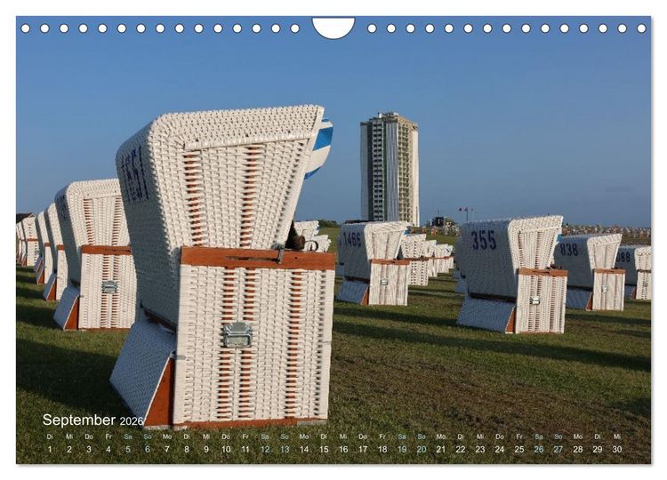 Produktbild: K&uuml;stengl&uuml;ck - Ein fotografischer Streifzug entlang der Nordsee (Wandkalender 2026 DIN A4 quer), CALVENDO Monatskalender