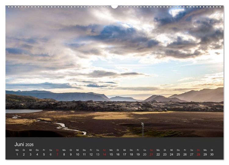 Produktbild: Island Highlights (hochwertiger Premium Wandkalender 2026 DIN A2 quer), Kunstdruck in Hochglanz