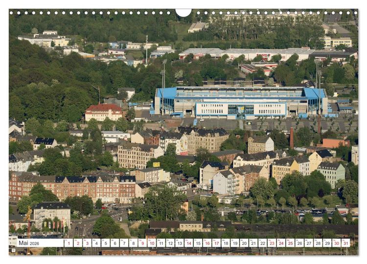 Produktbild: Chemnitz - Von Oben Nach Unten (Wandkalender 2026 DIN A3 quer), CALVENDO Monatskalender