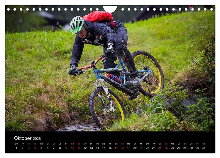 Produktbild: Mountainbike Freeride Momente (Wandkalender 2026 DIN A4 quer), CALVENDO Monatskalender