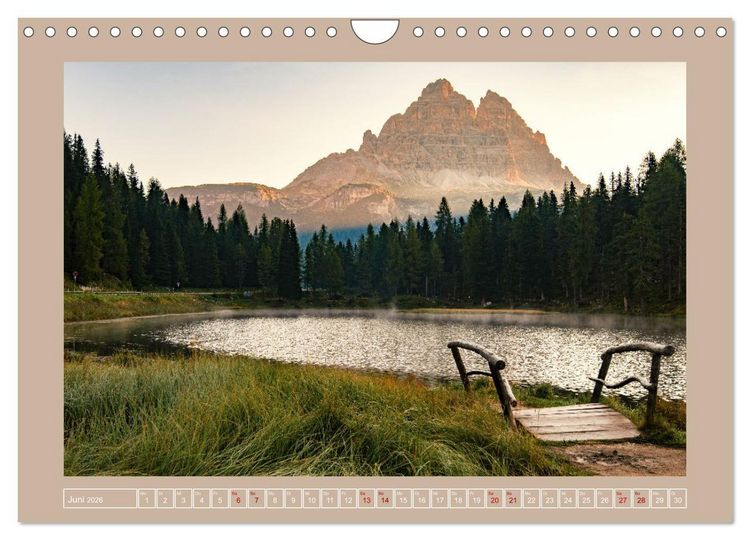 Produktbild: S&uuml;dtiroler Dolomiten (Wandkalender 2026 DIN A4 quer), CALVENDO Monatskalender