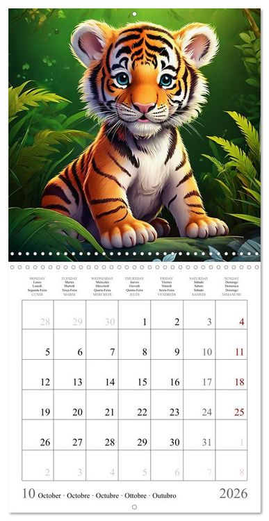 Produktbild: Baby Animals - In Their Natural Habitat (Wall Calendar 2026 12 &times; 12 Inch) CALVENDO 12 Month Wall Calendar