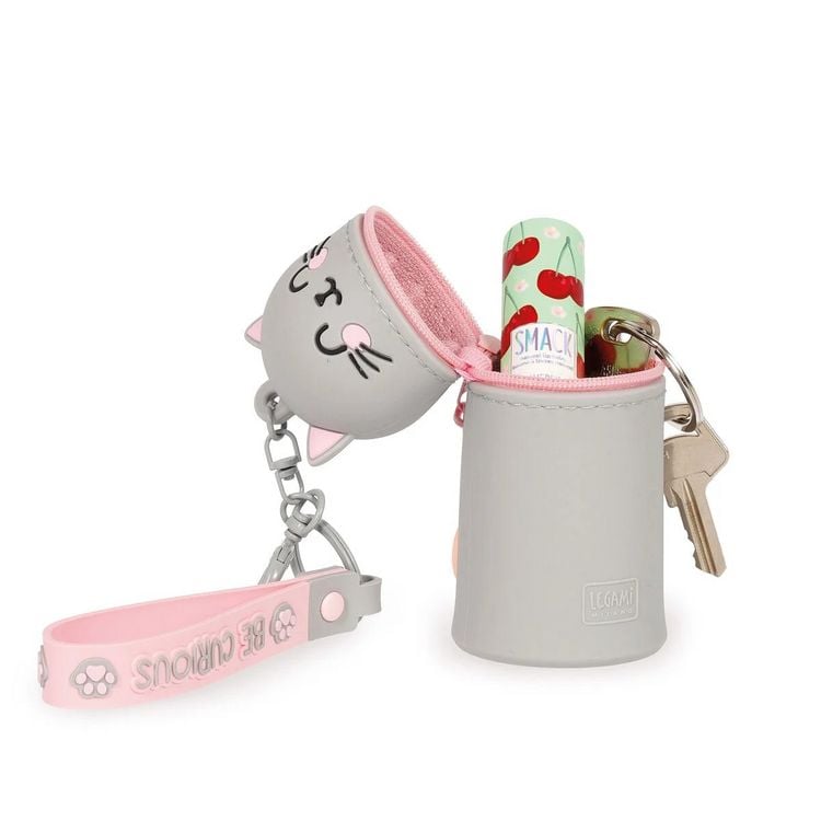 Produktbild: Legami M&uuml;nztasche mit Schl&uuml;sselanh&auml;nger Kitty - Mini Kawaii
