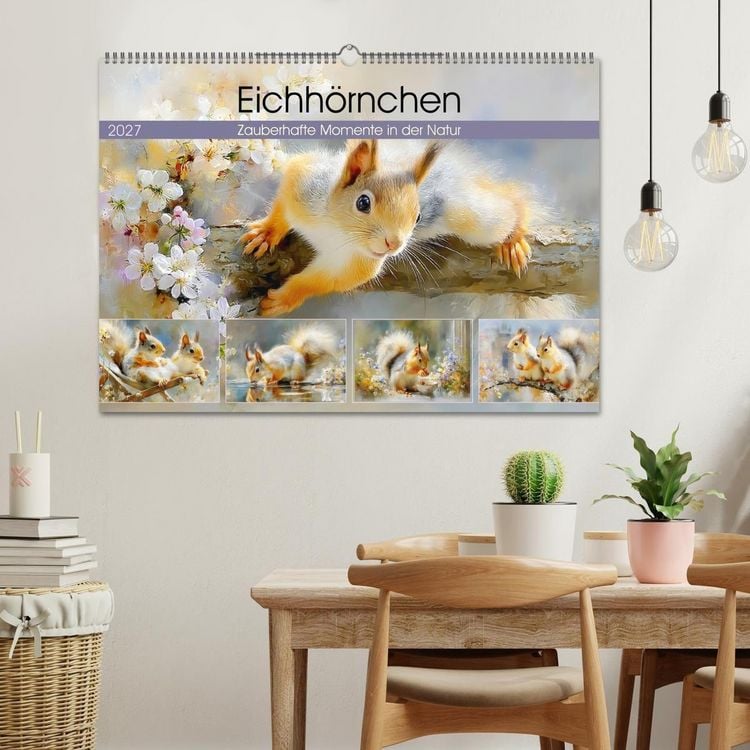 Produktbild: Eichh&ouml;rnchen. Zauberhafte Momente in der Natur (Wandkalender 2027 DIN A2 quer), CALVENDO Monatskalender