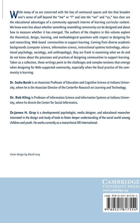 Produktbild: Designing for Virtual Communities in the Service of Learning