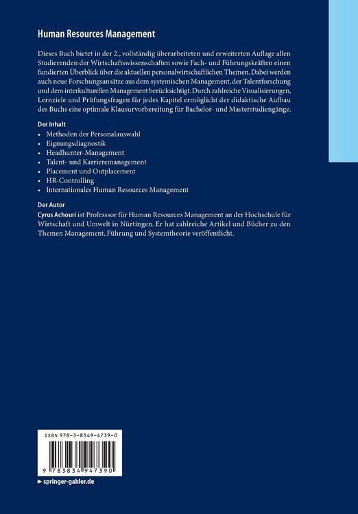 Produktbild: Human Resources Management