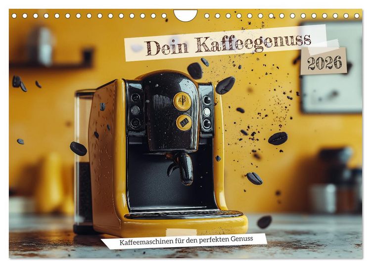 Produktbild: Dein Kaffeegenuss (Wandkalender 2026 DIN A4 quer), CALVENDO Monatskalender