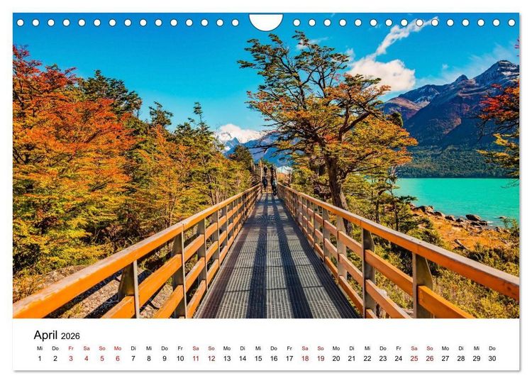 Produktbild: Patagonien, Los Glaciares Nationalpark: Perito Moreno Gletscher (Wandkalender 2026 DIN A4 quer), CALVENDO Monatskalender