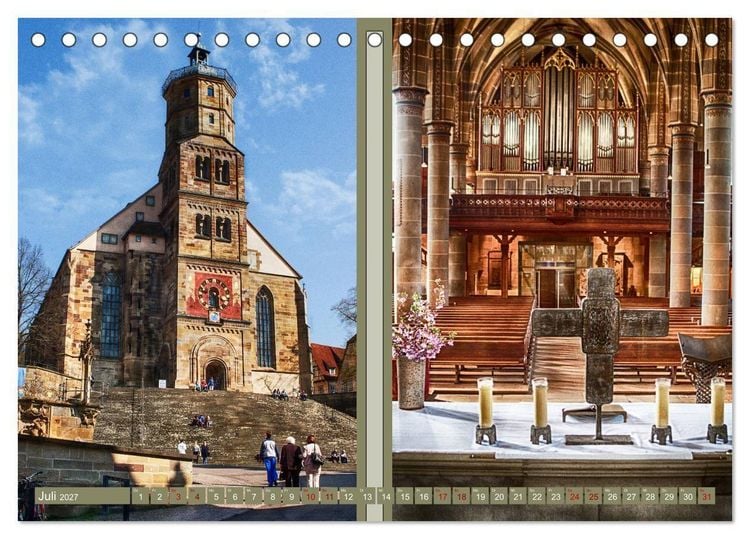 Produktbild: Stadtspaziergang durch Schw&auml;bisch Hall (Tischkalender 2027 DIN A5 quer), CALVENDO Monatskalender