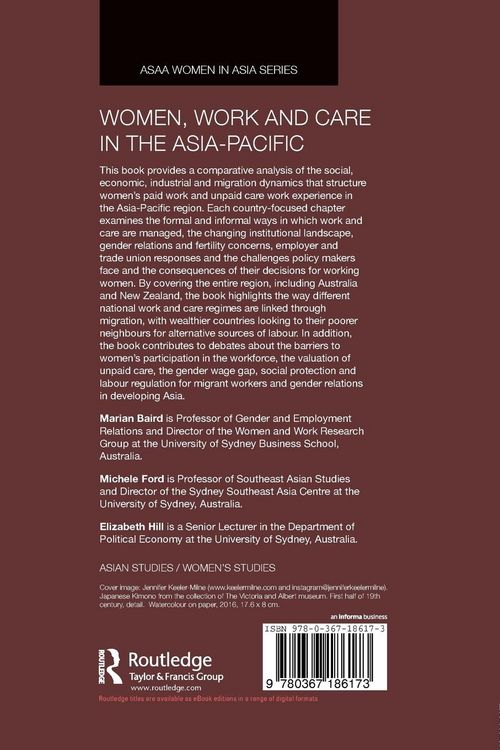 Produktbild: Women, Work and Care in the Asia-Pacific