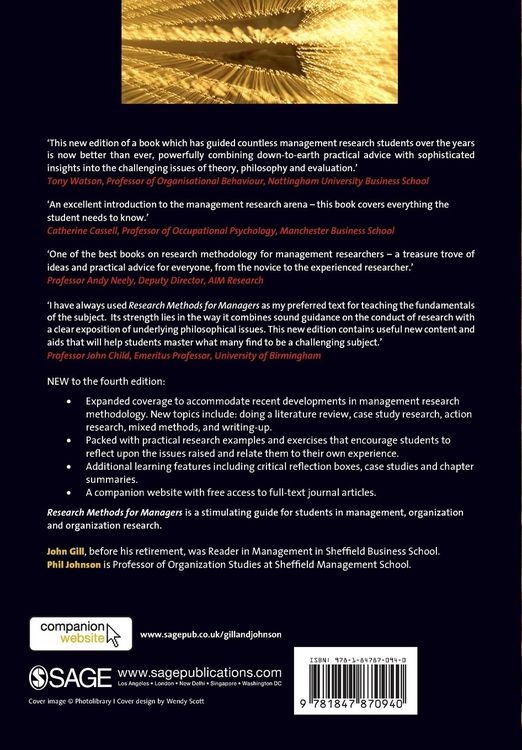 Produktbild: Research Methods for Managers