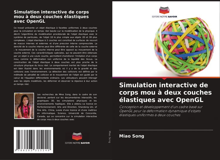 Produktbild: Simulation interactive de corps mou &agrave; deux couches &eacute;lastiques avec OpenGL