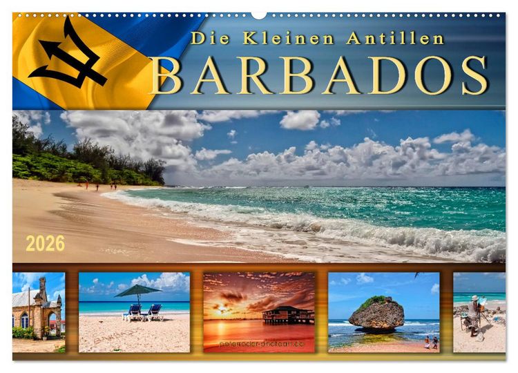 Produktbild: Die kleinen Antillen - Barbados (Wandkalender 2026 DIN A2 quer), CALVENDO Monatskalender