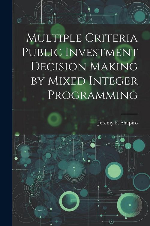 Produktbild: Multiple Criteria Public Investment Decision Making by Mixed Integer Programming