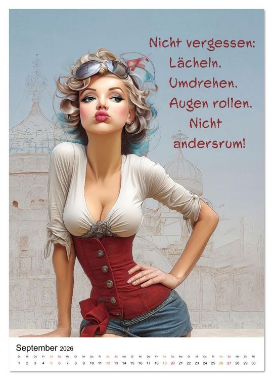 Produktbild: Blond mit Verstand (Wandkalender 2026 DIN A3 hoch), CALVENDO Monatskalender