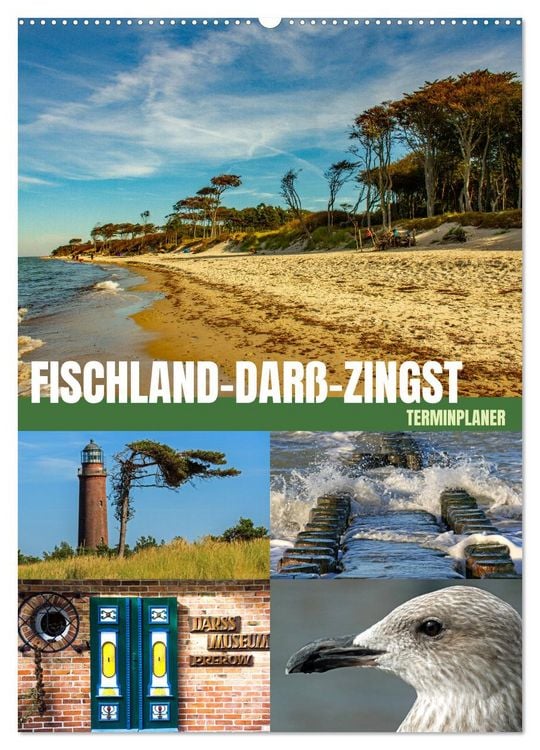 Produktbild: Fischland-Dar&szlig;-Zingst Terminplaner (Wandkalender 2026 DIN A2 hoch), CALVENDO Monatskalender