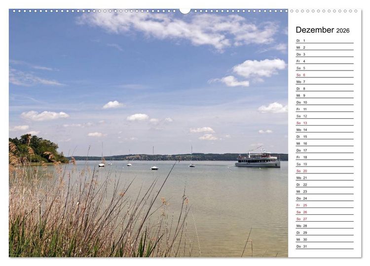 Produktbild: Seest&auml;rke - Der Ammersee (Wandkalender 2026 DIN A2 quer), CALVENDO Monatskalender
