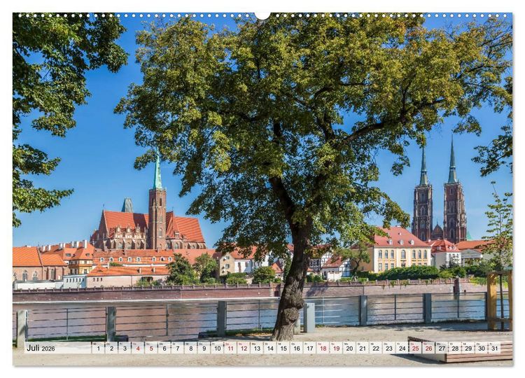 Produktbild: HISTORIE BRESLAU (hochwertiger Premium Wandkalender 2026 DIN A2 quer), Kunstdruck in Hochglanz