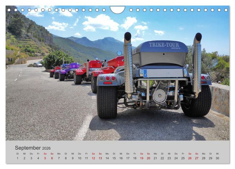 Produktbild: Trikes - Unterwegs auf drei R&auml;dern (Wandkalender 2026 DIN A4 quer), CALVENDO Monatskalender
